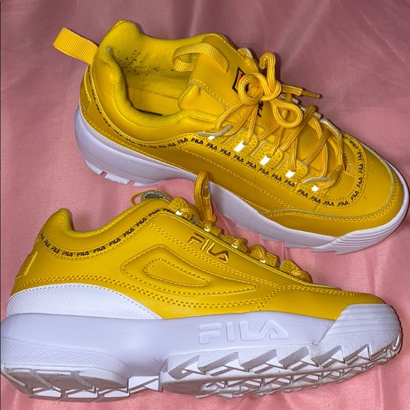 fila shoes yellow colour